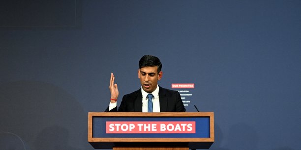 Le premier ministre britannique rishi sunak s'exprime lors d'une conference de presse[reuters.com]