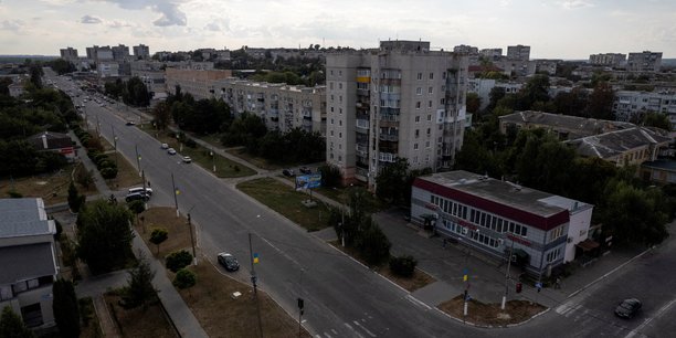 Une vue montre la partie centrale de balakliia, dans la region de kharkiv[reuters.com]