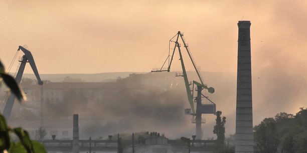 Smoke rises from the shipyard that was reportedly hit by ukrainian missile attack in sevastopol[reuters.com]