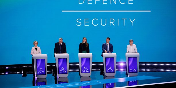 Debat entre les principaux candidats avant les elections europeennes, bruxelles[reuters.com]