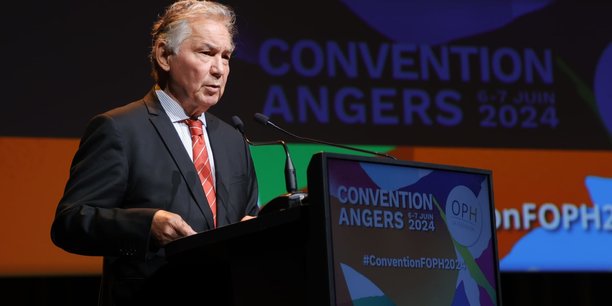 La Convention annuelle de la Fédération des OPH s’est ouverte le 6 juin 2024, au Centre de Congrès Jean Monnier, à Angers, en présence de son président Marcel Rogemont.