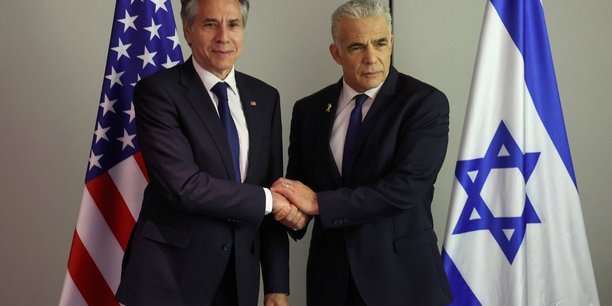 Le secretaire d'etat americain blinken rencontre le chef de l'opposition israelienne yair lapid[reuters.com]