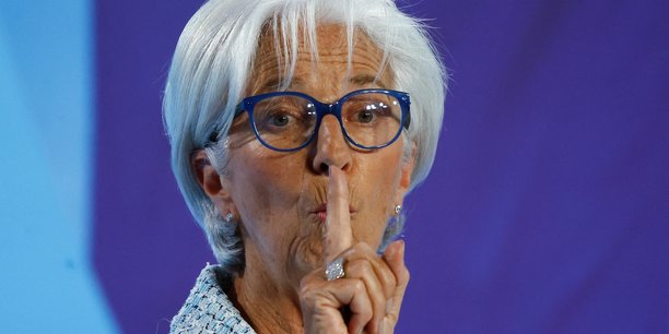 Christine lagarde, presidente de la banque centrale europeenne (bce), lors d'une conference de presse a francfort[reuters.com]