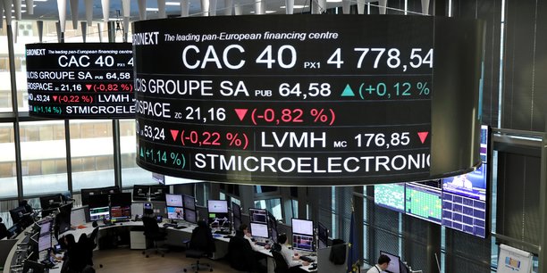 La semaine dernière, le CAC 40 a chuté de -6,23%, « sa plus forte baisse hebdomadaire depuis mars 2022 », au moment de l'invasion russe en Ukraine, selon les analystes de Deutsche Bank (photo d'archive).