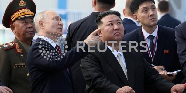 Le president russe poutine et le dirigeant nord-coreen kim se rencontrent dans la region de l'amour[reuters.com]