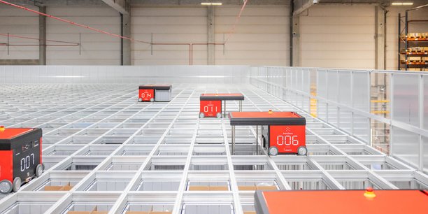 Geodis a installé un autostore pour répondre aux besoins logistiques de SNCF Voyageurs à Moissy-Cramayel.