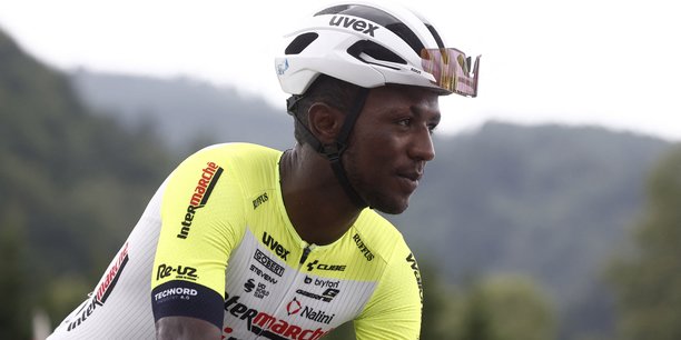 Biniam girmay, cycliste de l'equipe intermarche-wanty, avant la 3e etape du tour de france[reuters.com]