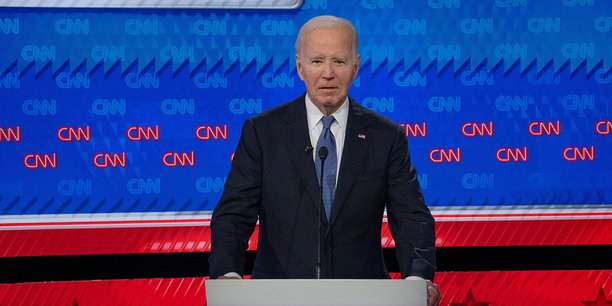 Joe Biden lors du débat contre Donald Trump jeudi.