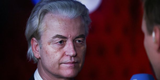 Geert wilders, chef du parti pvv, s'adressant a la presse[reuters.com]