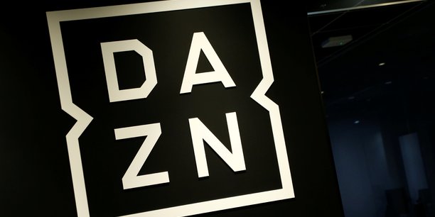 Le logo du service de streaming sur internet dazn dans ses bureaux a tokyo[reuters.com]