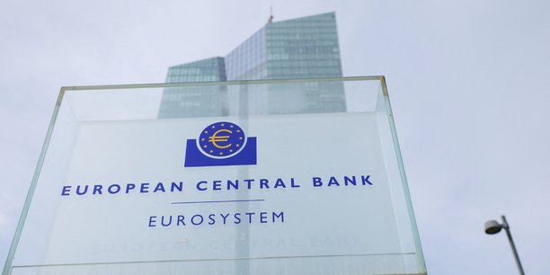Le logo de la banque centrale europeenne (bce) a l'exterieur de son siege a francfort[reuters.com]
