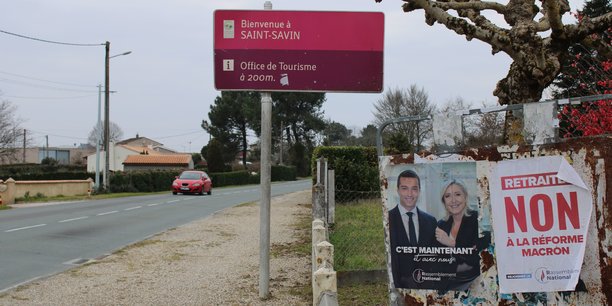 Saint-Savin en Gironde, fief de la candidate RN Edwige Diaz, réélue au premier tour des législatives.
