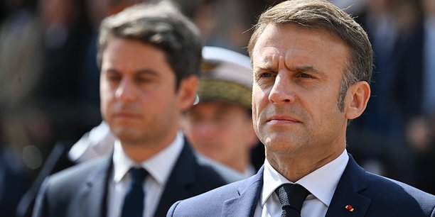 Le Premier ministre et le président de la République au Mont-Valérien, le 18 juin.