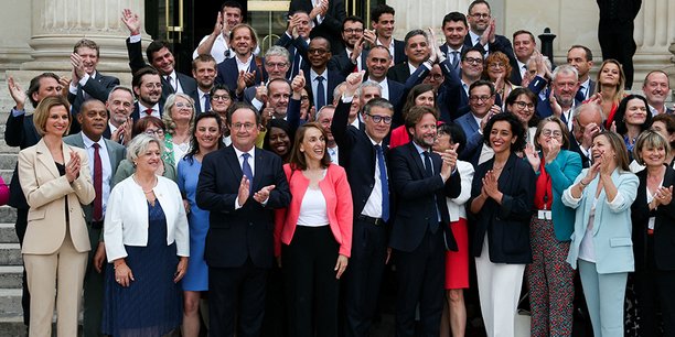 Les nouveaux députés PS à l’Assemblée nationale, le 9 juillet.