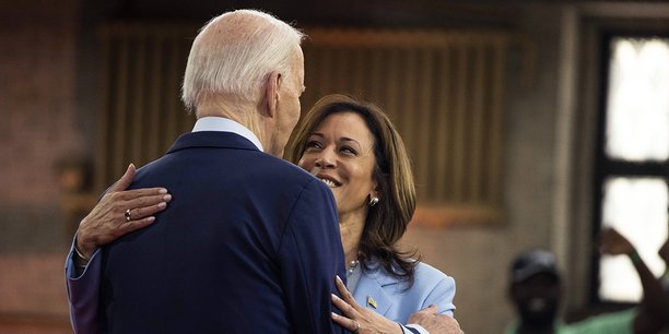 Le président Biden et sa vice-présidente, Kamala Harris, le 29 mai à Philadelphie.