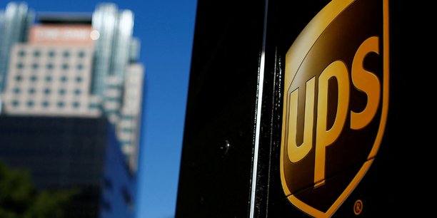 Le logo de la societe de livraison de colis ups[reuters.com]