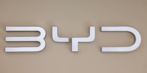 Le logo du constructeur de voitures electrique chinois byd[reuters.com]