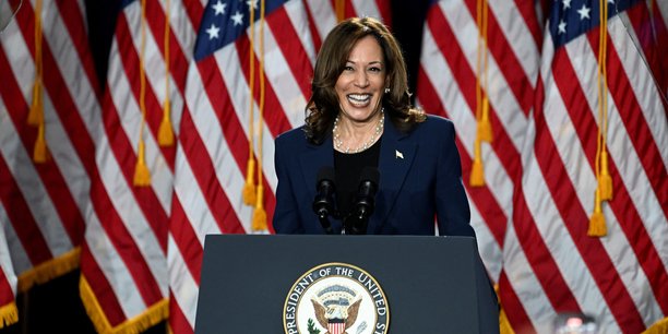 Kamala harris lors d'un evenement de campagne[reuters.com]