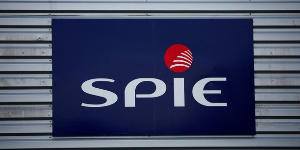 Logo de spie a l'exterieur des locaux de l'entreprise au bignon[reuters.com]