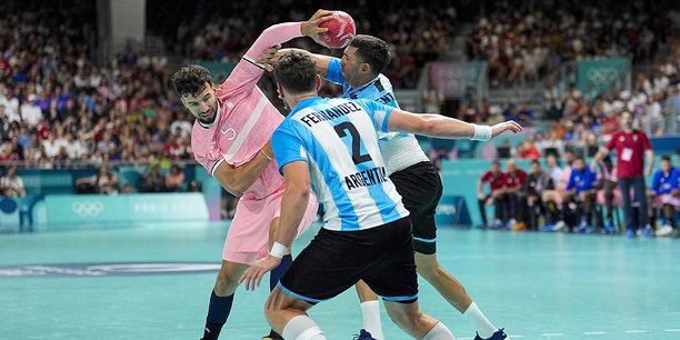 Le demi-centre des Bleus lors de France-Argentine, vendredi