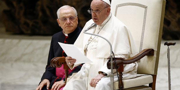 Le pape francois s'exprime lors de son audience hebdomadaire au vatican[reuters.com]