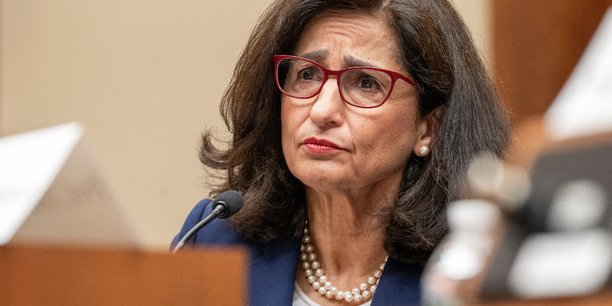 Nemat minouche shafik lors d'une audience sur la reponse de l'universite columbia a l'antisemitisme[reuters.com]