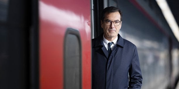 Jean-Pierre Farandou à la gare de l’Est le 9 novembre 2023.