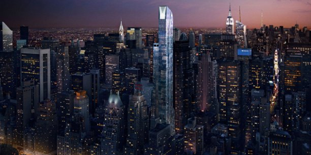 One 57, le plus haut et la plus luxueux immeuble d'habitation de Manhattan. / DR