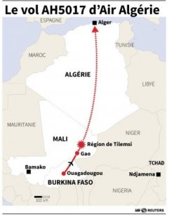 Un avion d'Air Algérie s'écrase, 51 Français à bord[reuters.com]