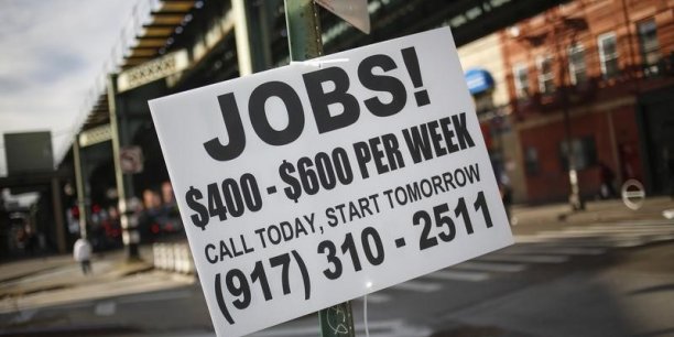 Nouveaux signes d'amélioration sur le front de l'emploi aux USA[reuters.com]