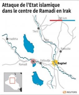 Attaque de l'Etat islamique dans le centre de Ramadi en Irak[reuters.com]