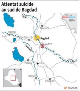 Attentat suicide au sud de bagdad[reuters.com]