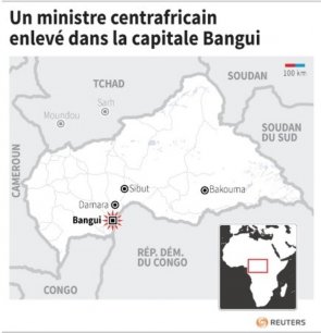Un ministre centrafricain enleve dans la capitale bangui[reuters.com]