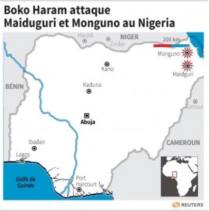 Boko haram attaque maiduguri et monguno au nigeria[reuters.com]