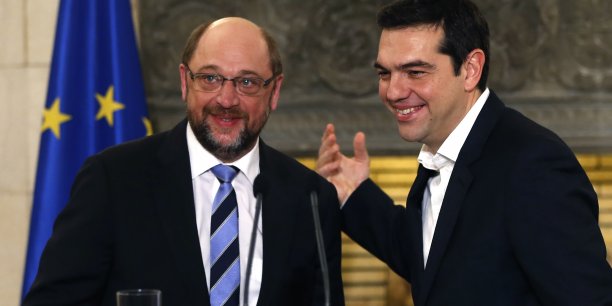 Martin schulz se dit encourage par ses entretiens avec alexis tsipras a athenes[reuters.com]