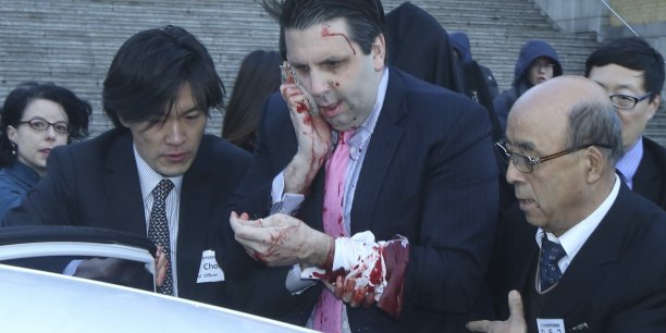 L'ambassadeur des etats-unis en coree du sud blesse dans une agression au couteau a seoul [reuters.com]