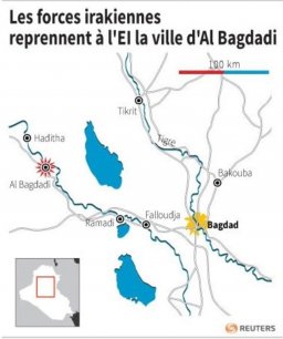 Les forces irakiennes reprennent a l'ei la ville d'al bagdadi[reuters.com]
