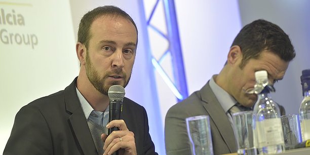 Sébastien Ackermann, fondateur de Base, lors du Forum Climat Cop 21 organisé à Bordeaux par La Tribune.