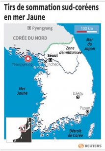 Tirs de sommation sud-coreens en mer jaune[reuters.com]
