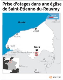 Prise d’otages dans une eglise de saint-etienne-du-rouvray[reuters.com]
