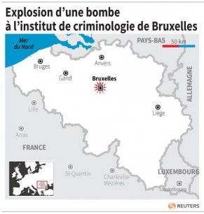 Explosion d’une bombe a l’institut de criminologie de bruxelles[reuters.com]