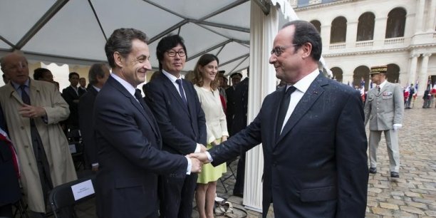 Hollande et sarkozy ensemble pour aller aux obseques de peres[reuters.com]