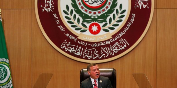 Le roi de jordanie vante une solution a deux etats[reuters.com]