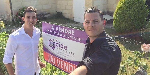 Sylvain Gardelle (à gauche) et Frédéric Dupont (à droite) co-gérants de Mon aide immobilière.