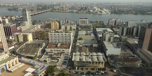 Le Plateau, le quartier administratif, situé au cœur de la capitale ivoirienne Abidjan.