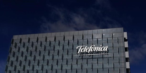 Logo of spain's telefonica is seen on its headquarters outside madrid[reuters.com]