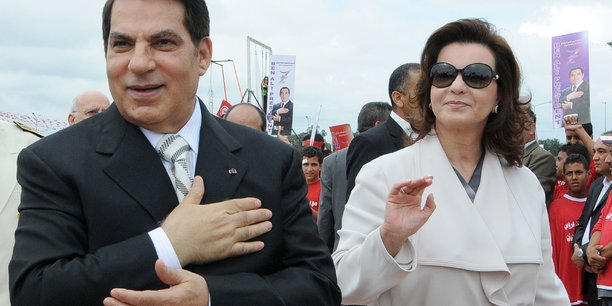 L'ancien président tunisien Zine el-Abidine Ben Ali et son épouse Leïla Trabelsi.
