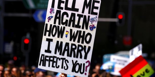 Des milliers de manifestants pour le mariage gay en australie[reuters.com]