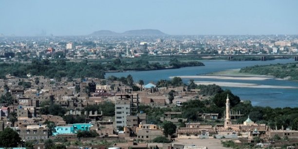Vue aérienne sur Khartoum, la capitale du Soudan.