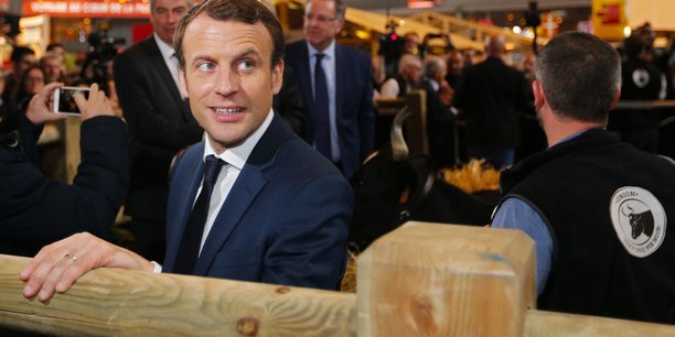 Emmanuel Macron, lors du dernier Salon de l'Agriculture en 2017.